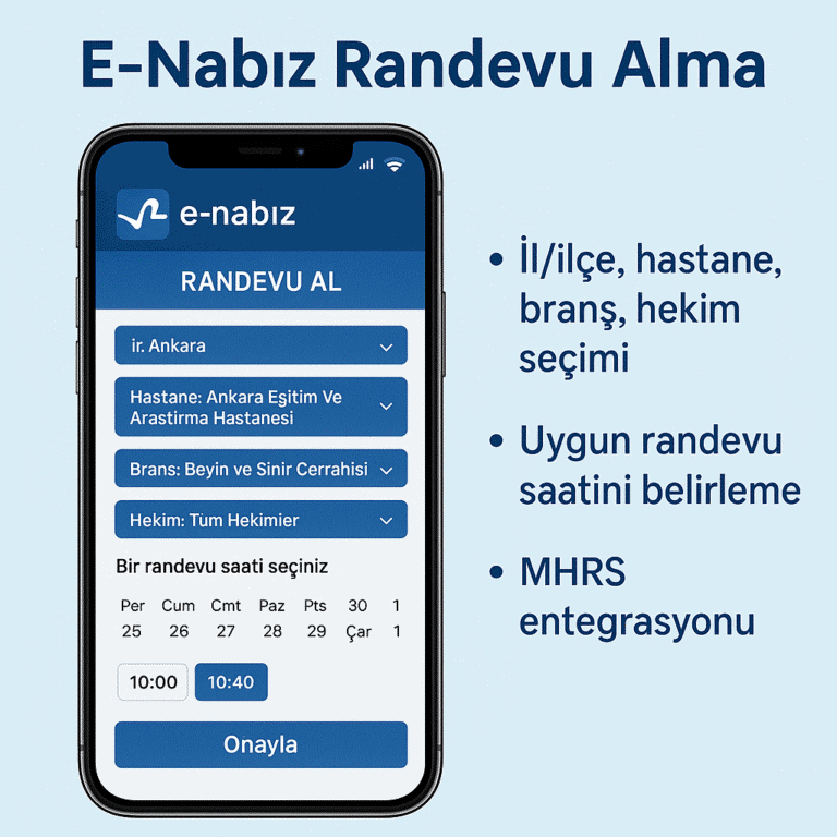 e-nabız randevu alma