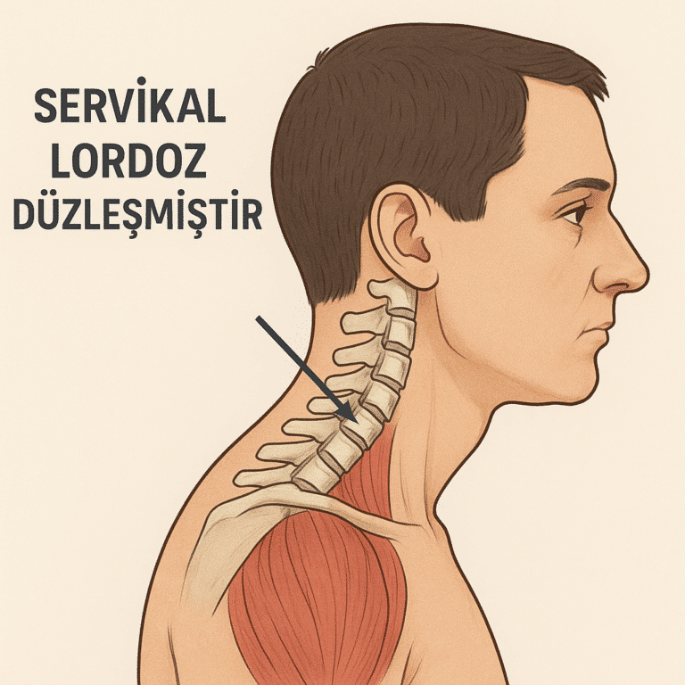 servikal lordoz duzlesmıstır
