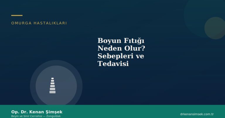 Boyun Fıtığı Neden Olur? Sebepleri ve Tedavisi | Op. Dr. Kenan Şimşek 2026