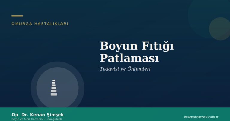 Boyun Fıtığı Patlaması: Tedavisi ve Önlemleri