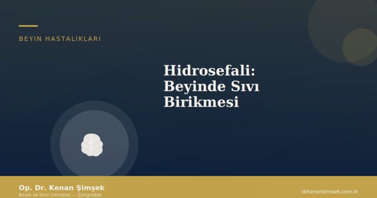 Hidrosefali: Beyinde Sıvı Birikmesi