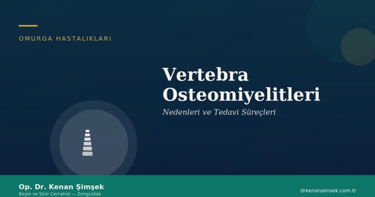 Vertebra Osteomiyelitleri: Nedenleri ve Tedavi Süreçleri